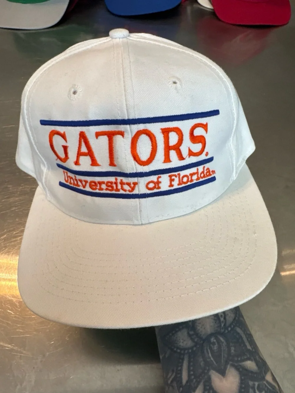 Vintage University of Florida Gators White Embroidered Cap